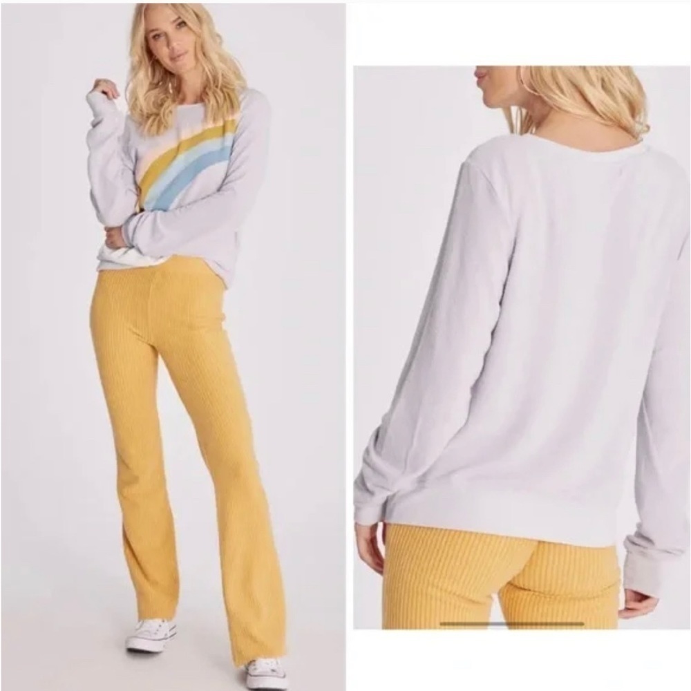 WILDFOX RAINBOW PURPLE SWEATER